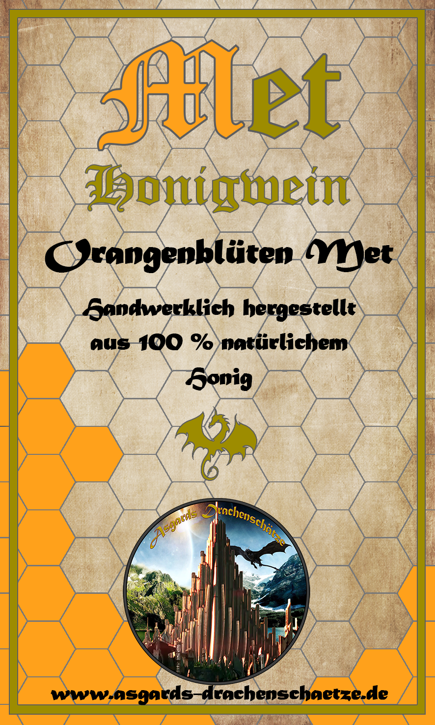 Honigmet Orangenblüte - Honigwein aus Orangenblütenhonig, 11% vol., Flasche | 750 ml Honigmet Orangenblüte - Honigwein aus Orangenblütenhonig, 11% vol., Flasche | 750 ml