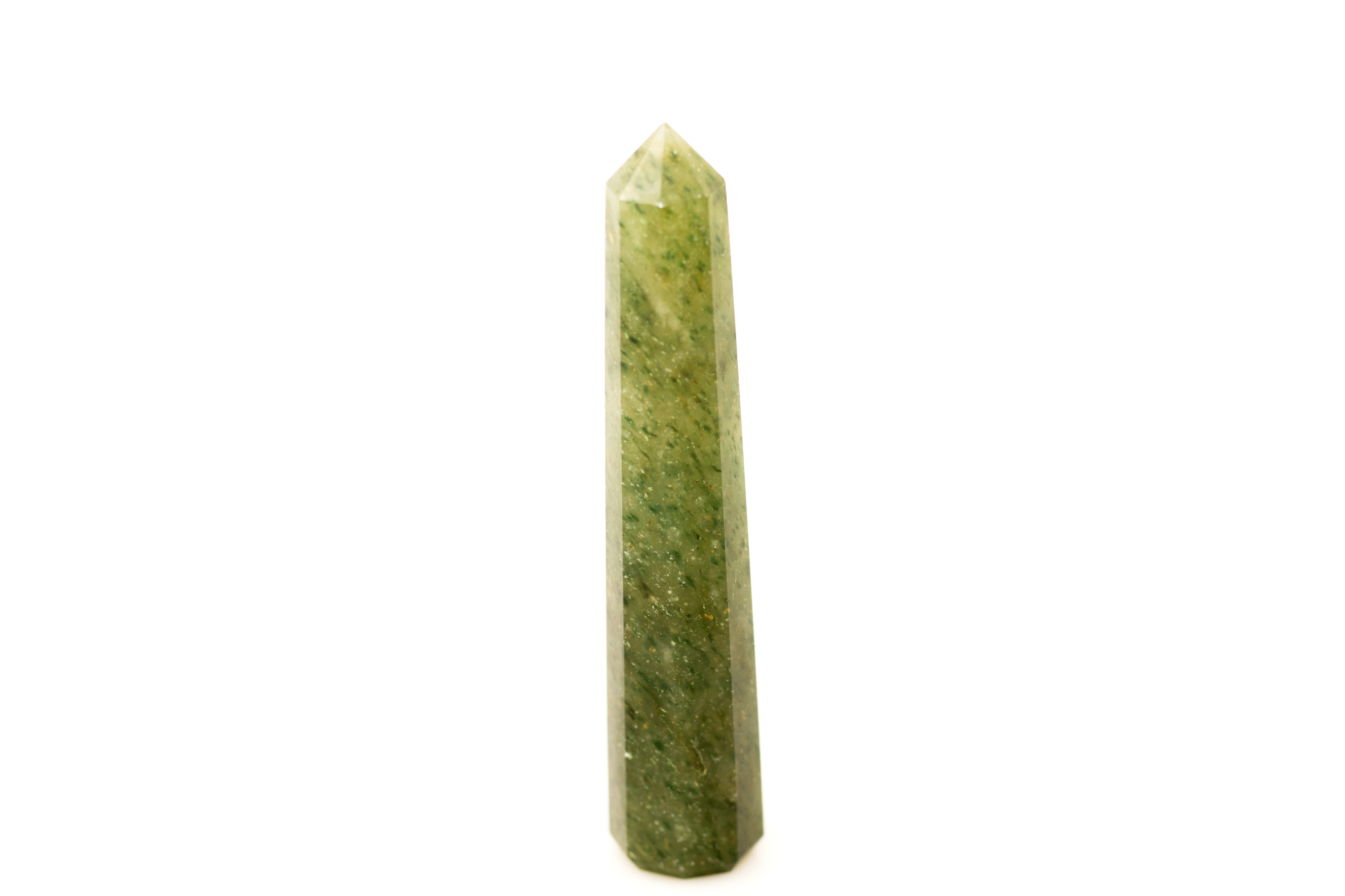 Grüner Aventurin Obelisk -- 7.5 - 10 cm