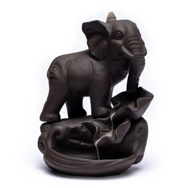 Rückfluss Weihrauchbrenner Elefant - 12x9x17 cm Rückfluss Weihrauchbrenner Elefant - 12x9x17 cm