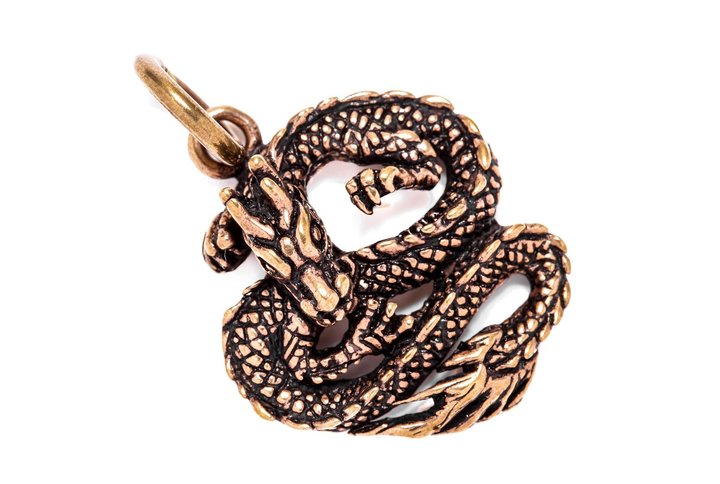 Drachen Anhänger - DUCA - 3 cm - Drachenschmuckstück - Bronze Drachen Anhänger - DUCA - 3 cm - Drachenschmuckstück - Bronze