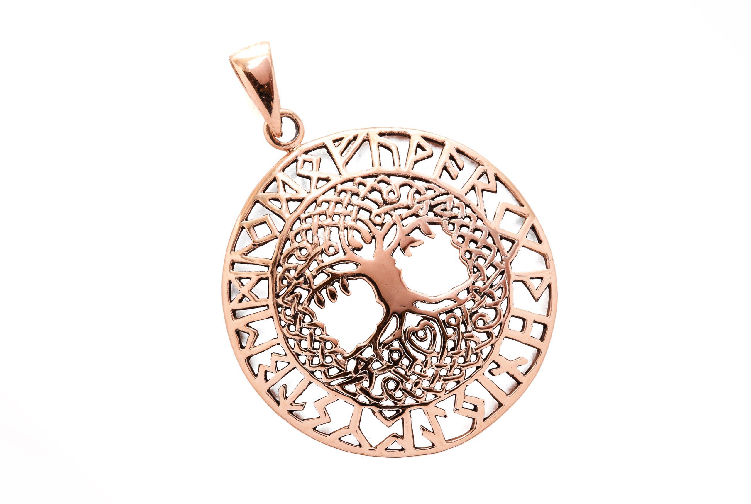 Schmuck-Anhänger - BARUNA - 5 cm - Keltischer Lbenesbaum YGGDRASIL - Bronze Schmuck-Anhänger - BARUNA - 5 cm - Keltischer Lbenesbaum YGGDRASIL - Bronze