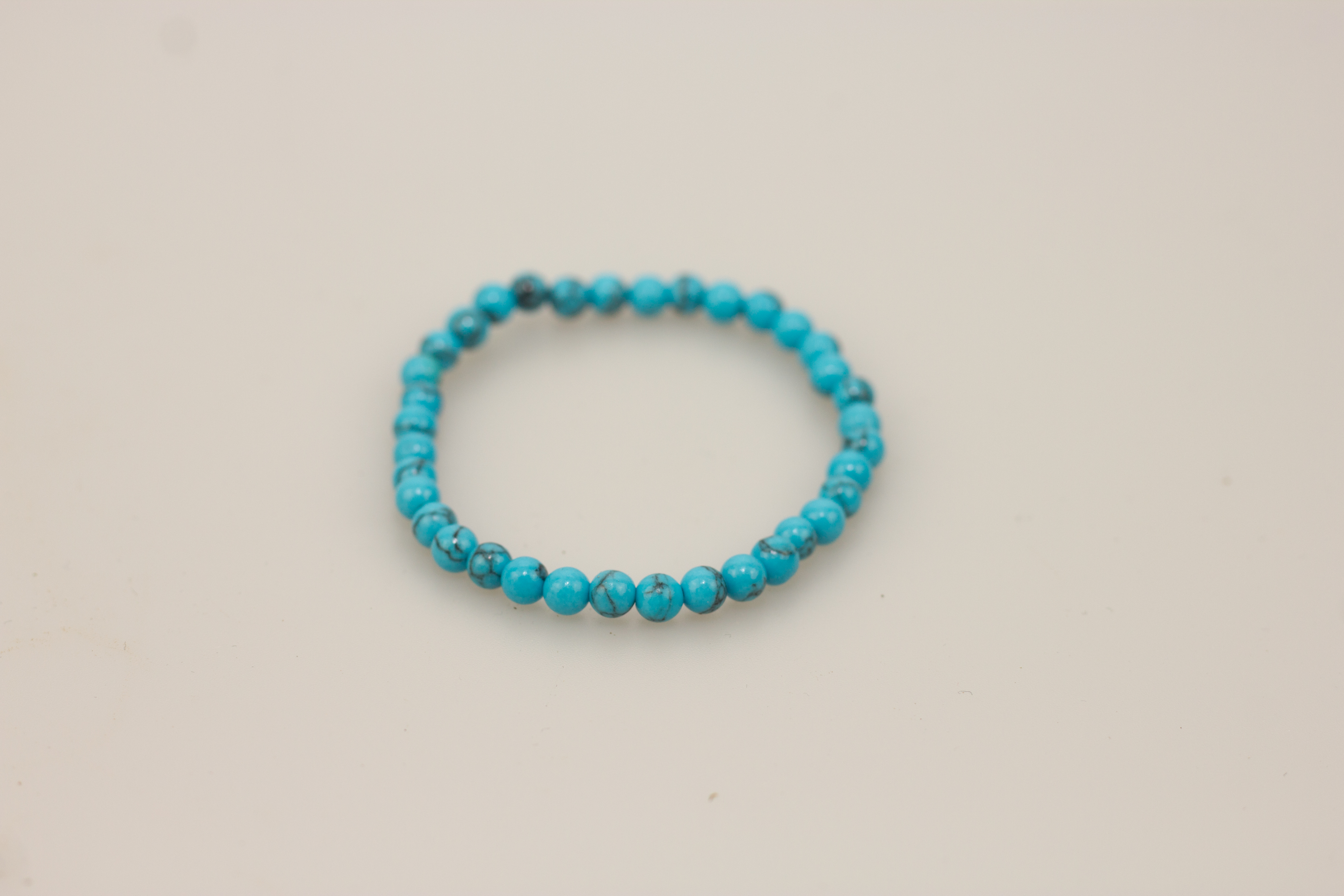 Kugelarmband 4 mm - Türkis (rec) Kugelarmband 4 mm - Türkis (rec)