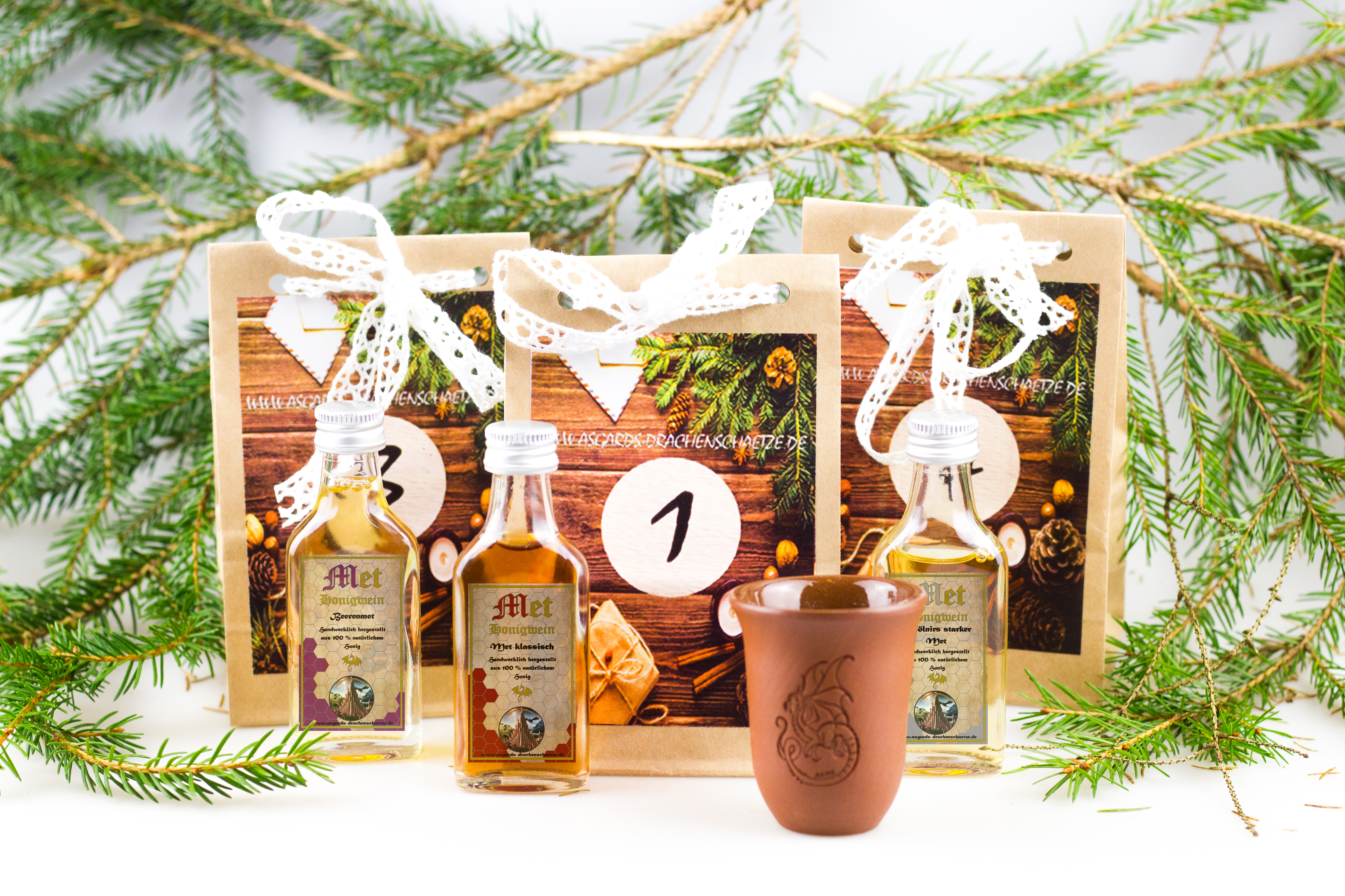 Met Julfest/ Adventskalender mit Probierfläschen und Zubehör Met Julfest/ Adventskalender mit Probierfläschen und Zubehör