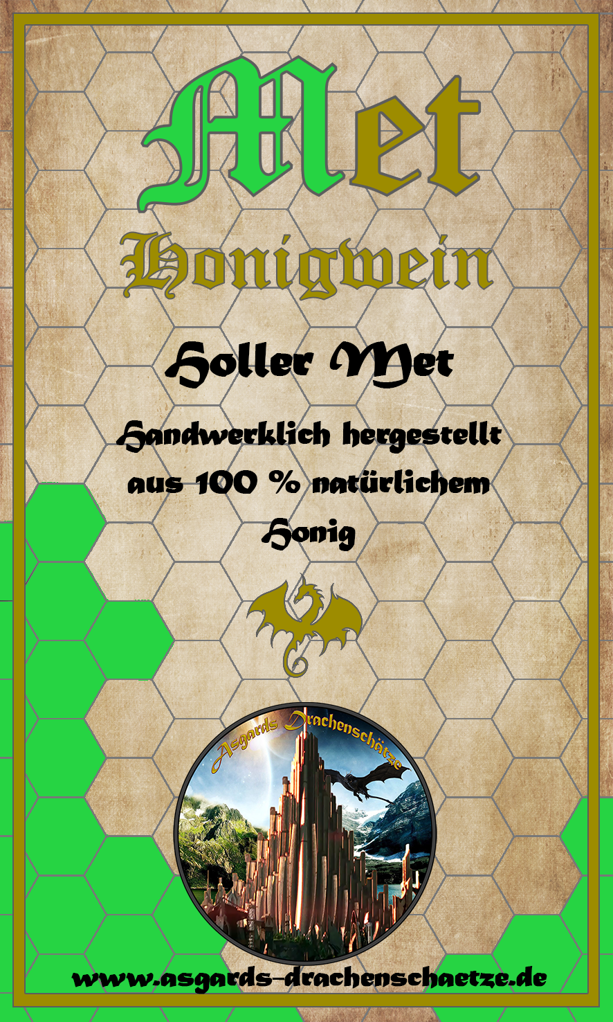 Flasche Hollermet / Honigwein mit Holunderblüte, 10% vol. / 750 ml Flasche Hollermet / Honigwein mit Holunderblüte, 10% vol. / 750 ml