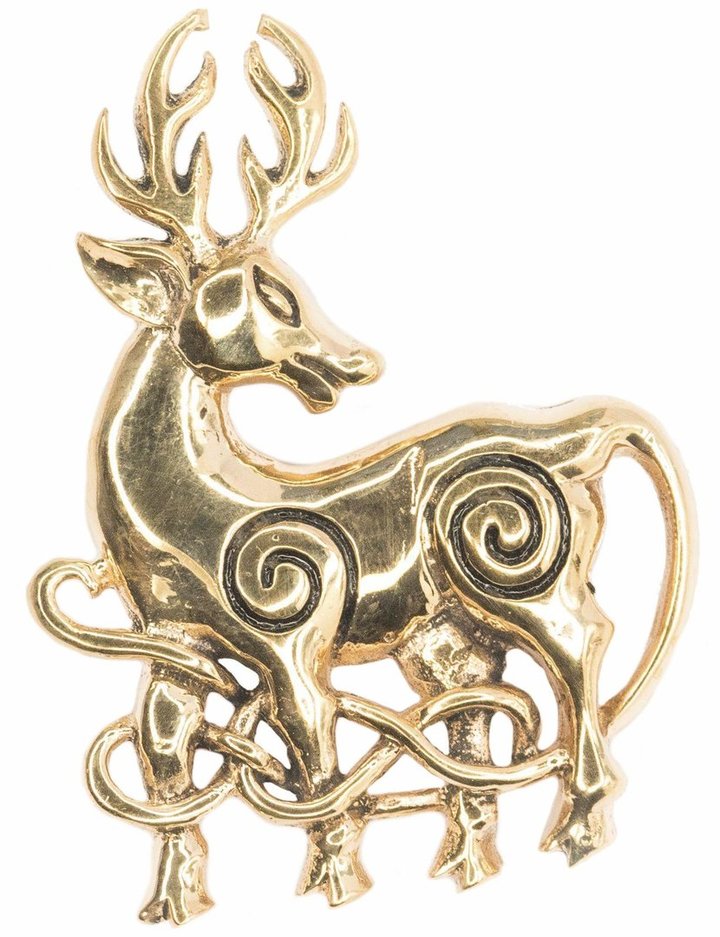 Schmuck Anhänger - DWALIN - Keltischer Hirsch - Bronze Schmuck Anhänger - DWALIN - Keltischer Hirsch - Bronze