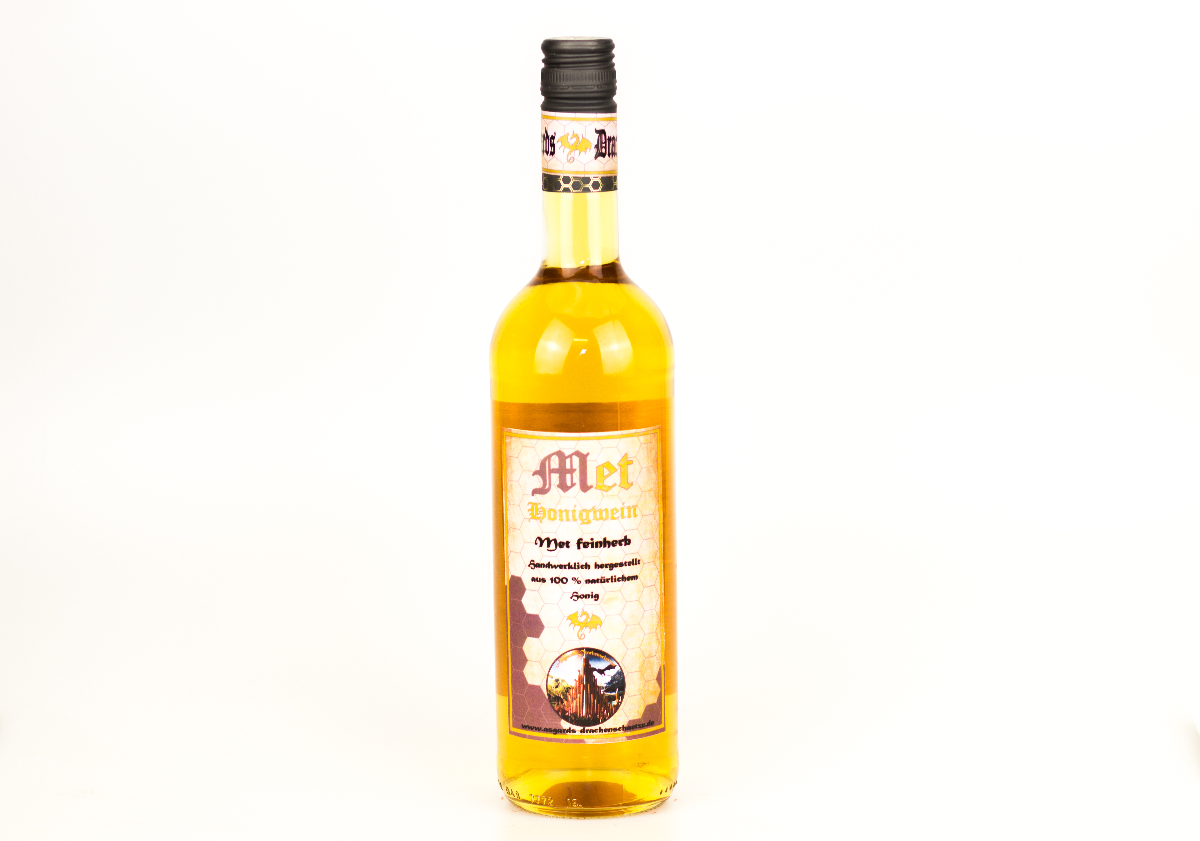 Div. Gebinde feinherber Honigmet / Asgards Drachenschätze Honigwein, 12,5% Div. Gebinde feinherber Honigmet / Asgards Drachenschätze Honigwein, 12,5%