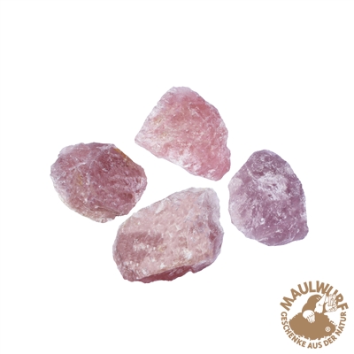 Rosenquarz Madagaskar Rohstücke mittelgroß