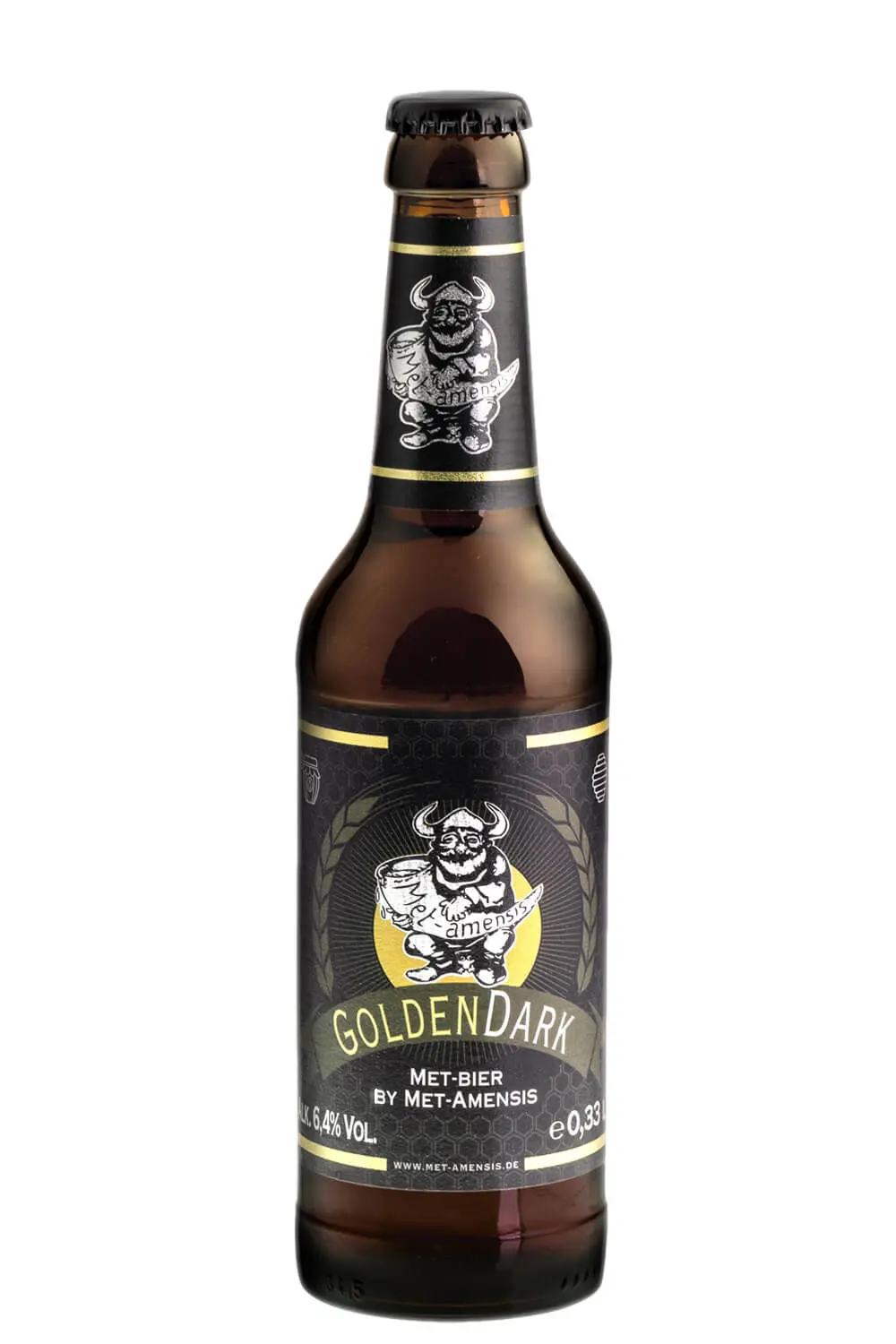 Flasche Metbier - Honigbier "Golden Dark" 6,4 % vol. 330 ml