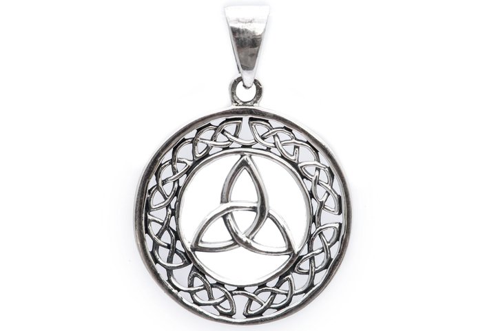 Schmuck Anhänger - TRIANA - 3,4 cm - Keltische Dreiheit - Silber Schmuck Anhänger - TRIANA - 3,4 cm - Keltische Dreiheit - Silber