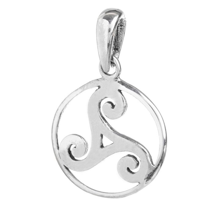 Schmuck Anhänger - RINA - 2.3 cm - Keltische Triskele - Silber Schmuck Anhänger - RINA - 2.3 cm - Keltische Triskele - Silber