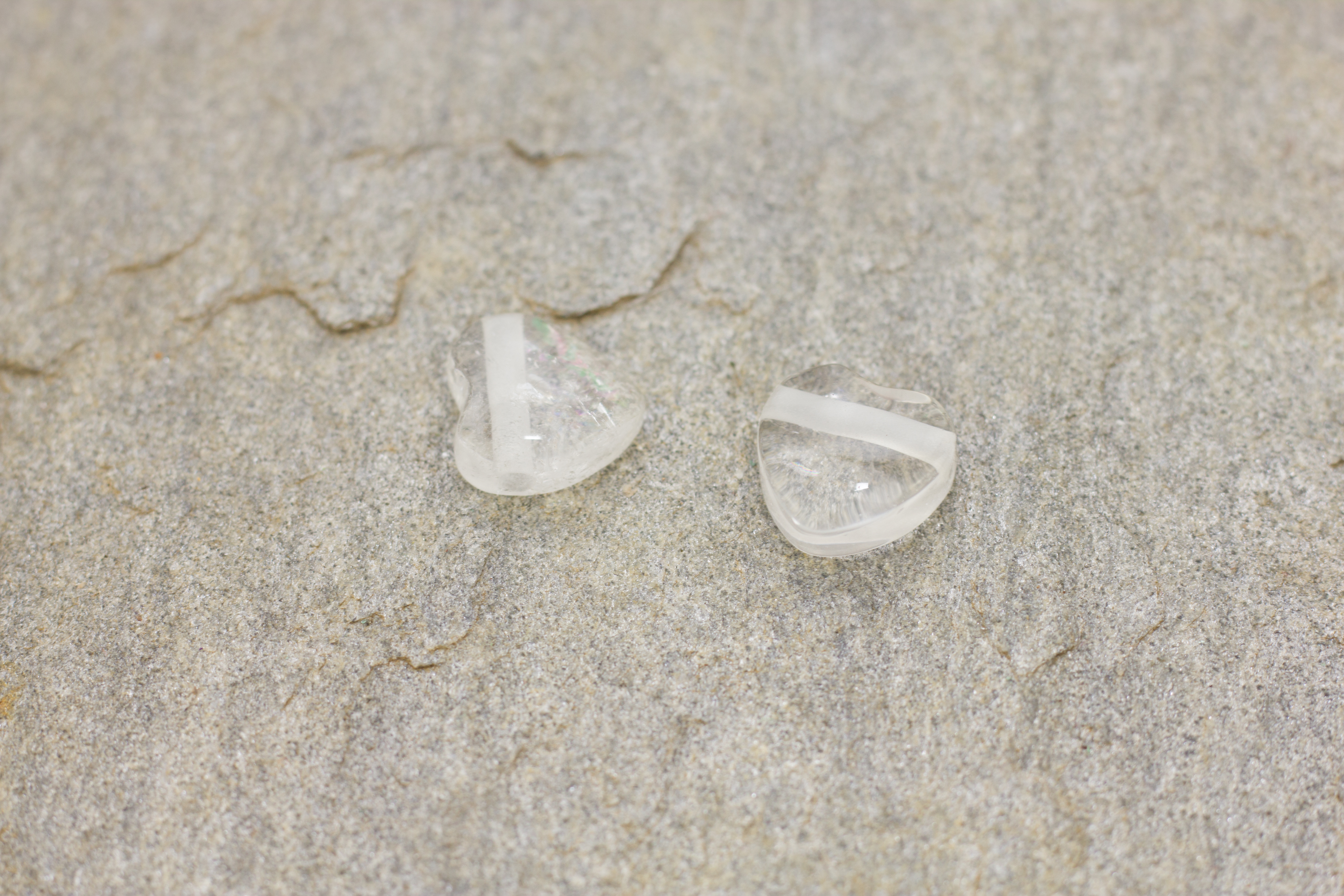 Mini Herz gebohrt 15 mm Bergkristall